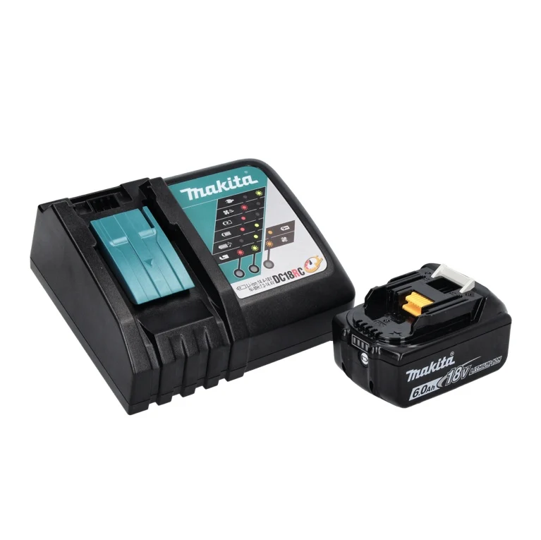 Makita DHP 487 RG1 akumulatorowa wiertarko-wkrętarka udarowa 18 V 40 Nm bezszczotkowa + 1x akumulator 6,0 Ah + ładowarka