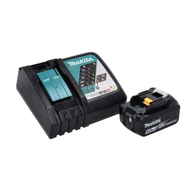 Makita DHP 487 RG1J akumulatorowa wiertarko-wkrętarka udarowa 18 V 40 Nm bezszczotkowa + 1x akumulator 6,0 Ah + ładowarka...