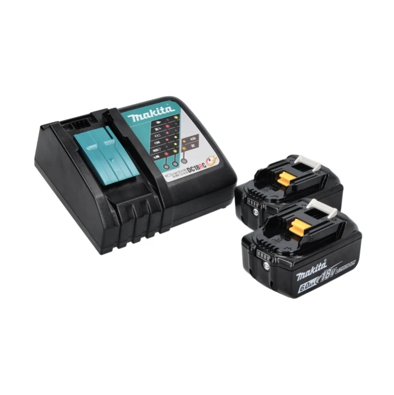 Makita DHP 487 RGJ akumulatorowa wiertarko-wkrętarka udarowa 18 V 40 Nm bezszczotkowa + 2x akumulator 6,0 Ah + ładowarka +...