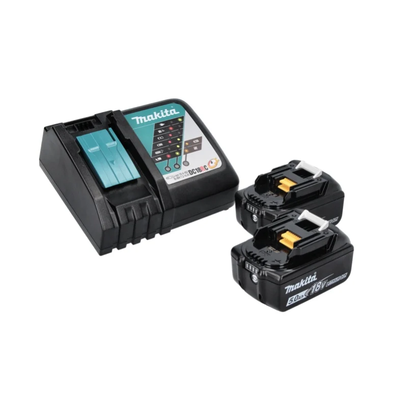 Makita DHP 487 RTJ akumulatorowa wiertarko-wkrętarka udarowa 18 V 40 Nm bezszczotkowa + 2x akumulator 5,0 Ah + ładowarka +...