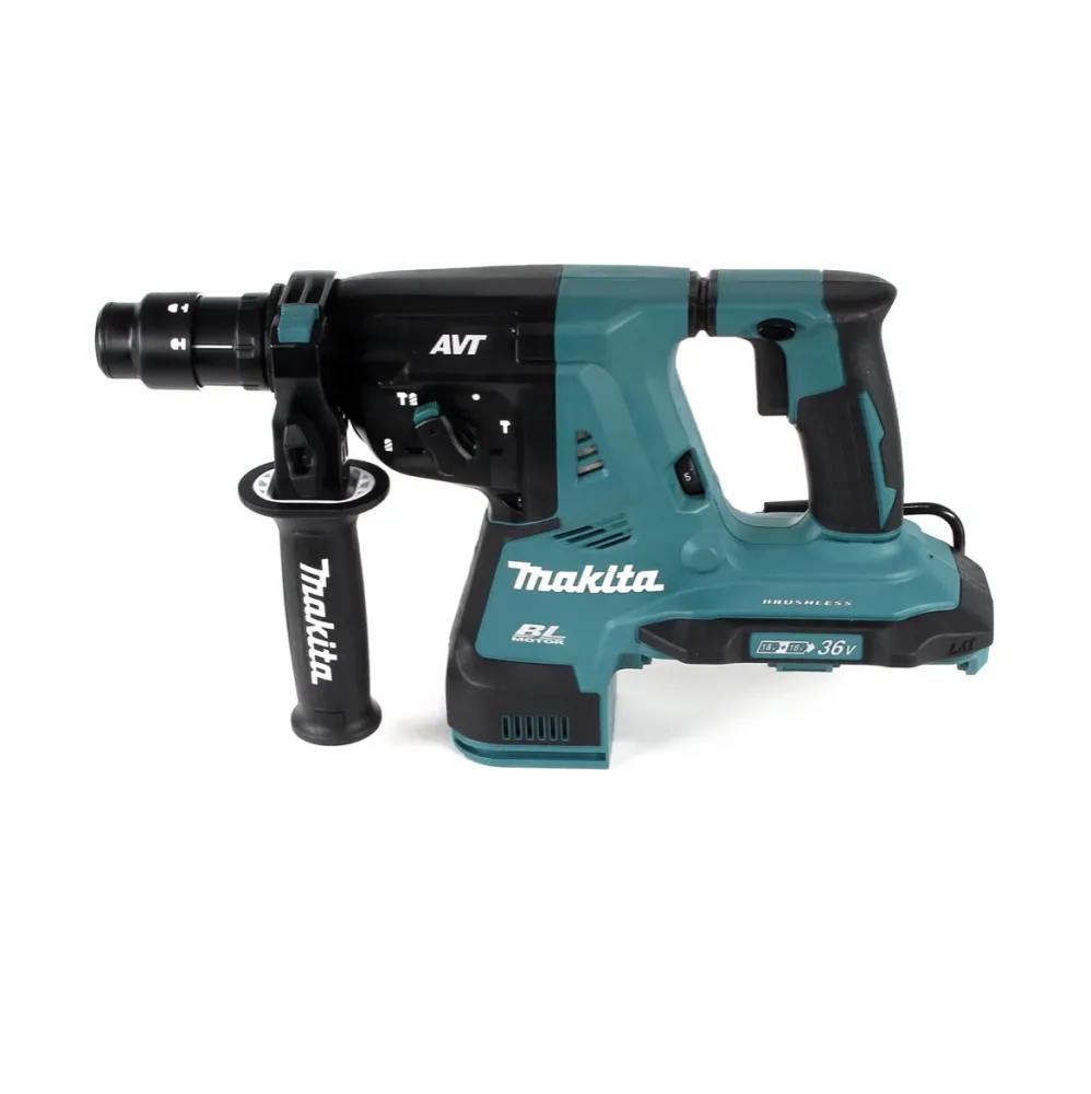 Makita DHR 281 M4J Bezszczotkowa akumulatorowa wiertarko-wkrętarka udarowa 28 mm 2x 18 V do SDS-PLUS z uchwytem szybkowymi...