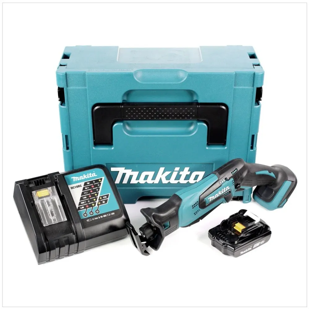 MAKITA DJR 183 RY1J Akumulatorowa pił szablasta 18V + 1x akumulator 1,5Ah + ładowarka + Makpac