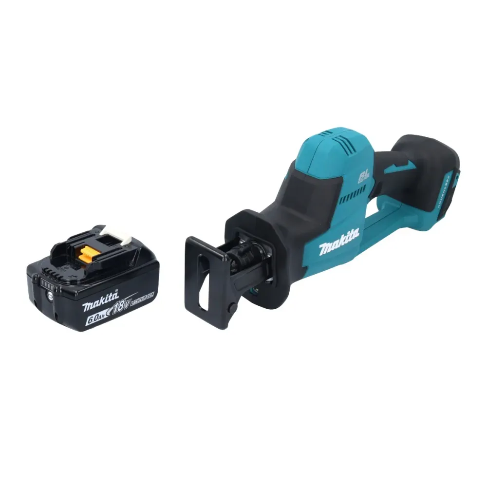 Makita DJR 189 G1 akumulatorowa pilarka szablasta 18 V bezszczotkowa + 1x akumulator 6,0 Ah - bez ładowarki