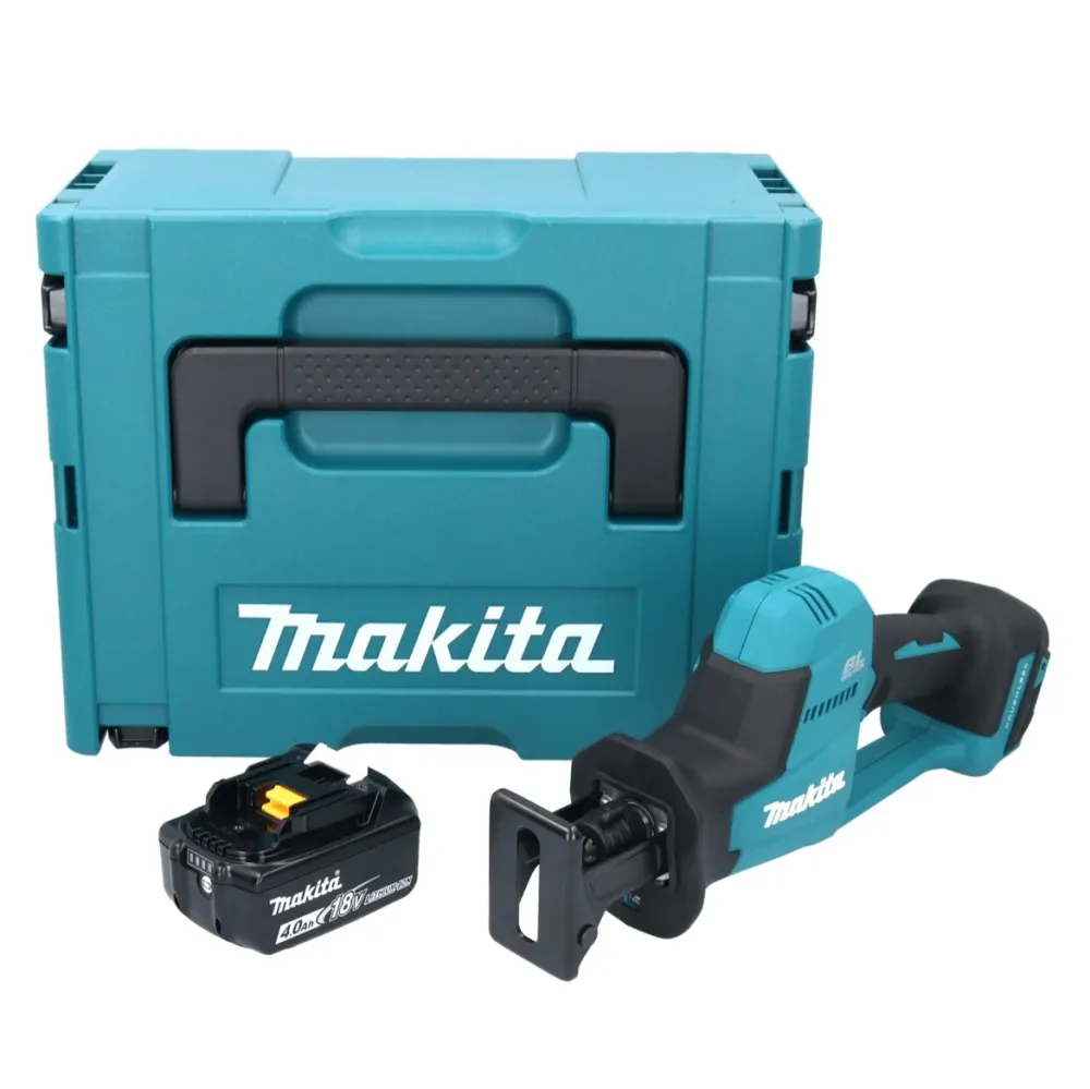 Makita DJR 189 M1J Akumulatorowa pilarka szablasta 18 V bezszczotkowa + 1x akumulator 4,0 Ah + Makpac - bez ładowarki