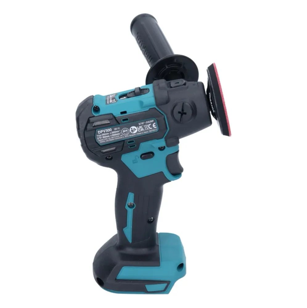 Makita DPV 300 RF1 polerka akumulatorowa 18 V 50 / 80 mm bezszczotkowa + 1x akumulator 3,0 Ah + ładowarka