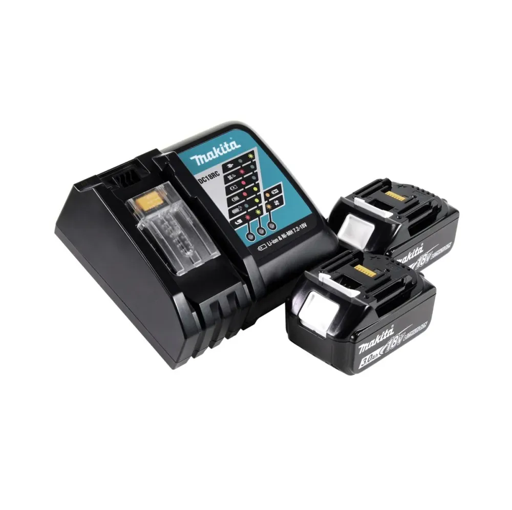 Makita DRS 780 RF akumulatorowa pilarka tarczowa 36V ( 2x18V ) 185 mm bezszczotkowa + 2x akumulator 3.0Ah + ładowarka