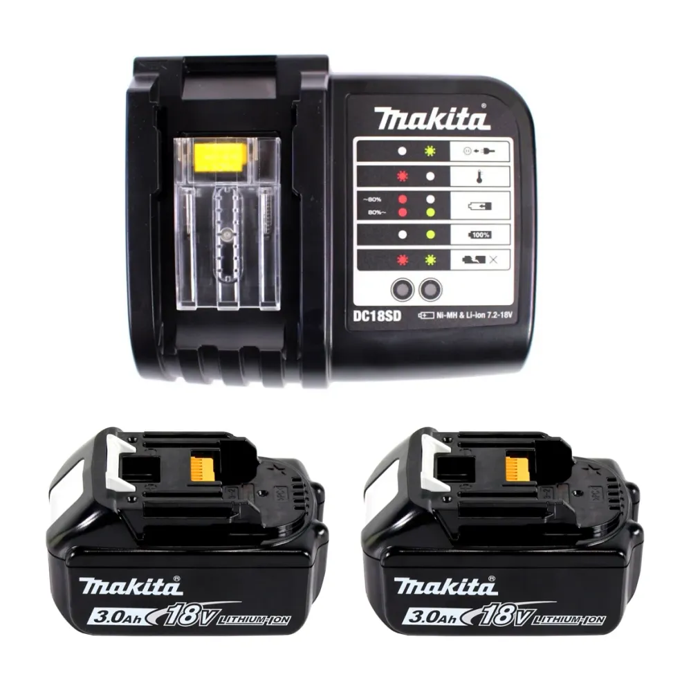 Makita DTD 156 SF1J akumulatorowy klucz udarowy 18V 155Nm + 2x akumulator 3.0Ah + ładowarka + Makpac