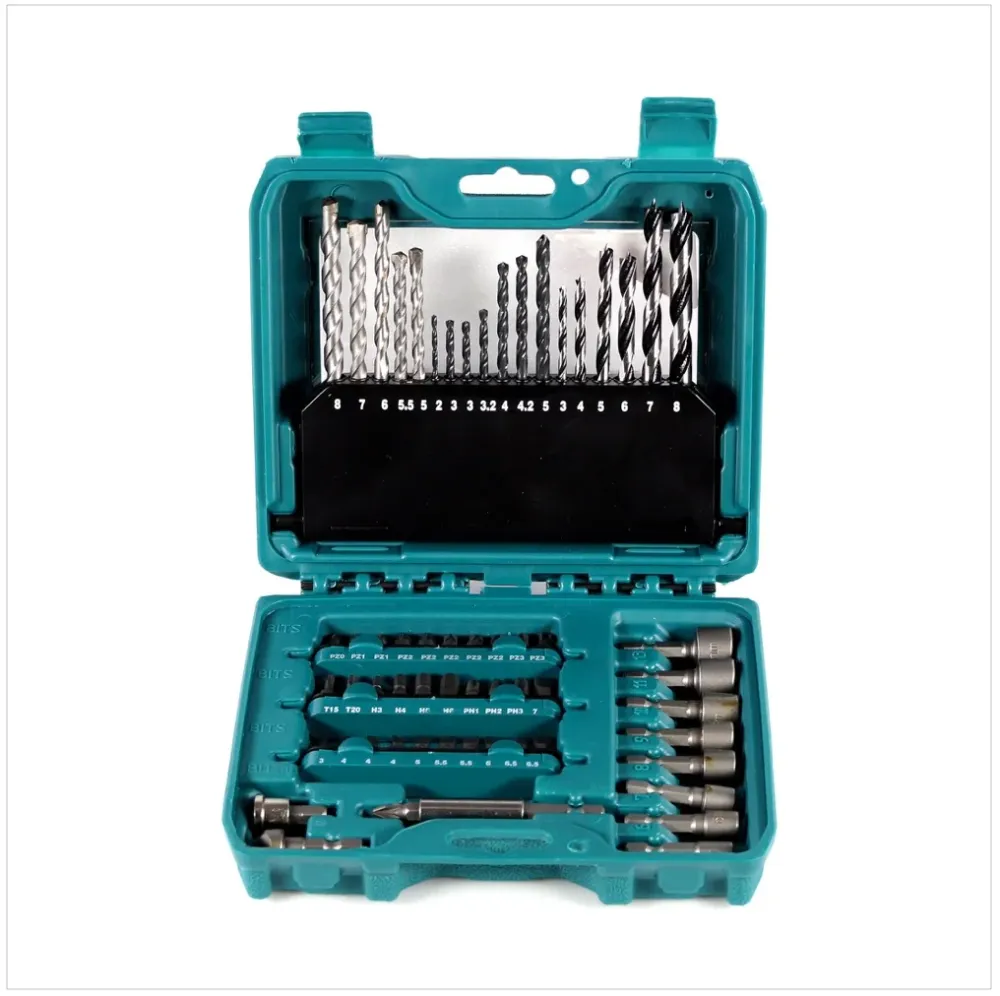 Makita P-90358 PRO Zestaw bitów i wierteł 60 elementów akcesoriów w praktycznym pudełku