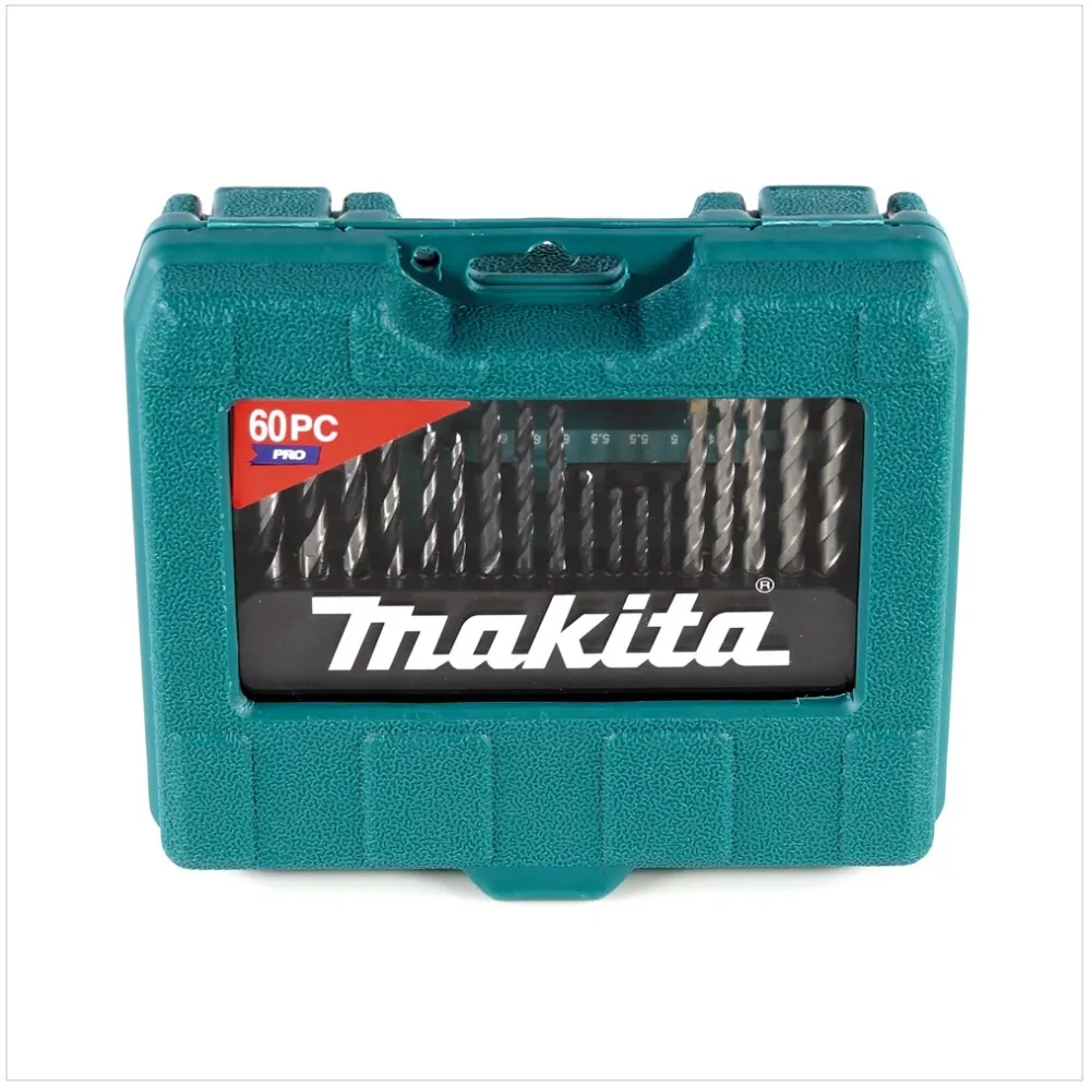Makita P-90358 PRO Zestaw bitów i wierteł 60 elementów akcesoriów w praktycznym pudełku