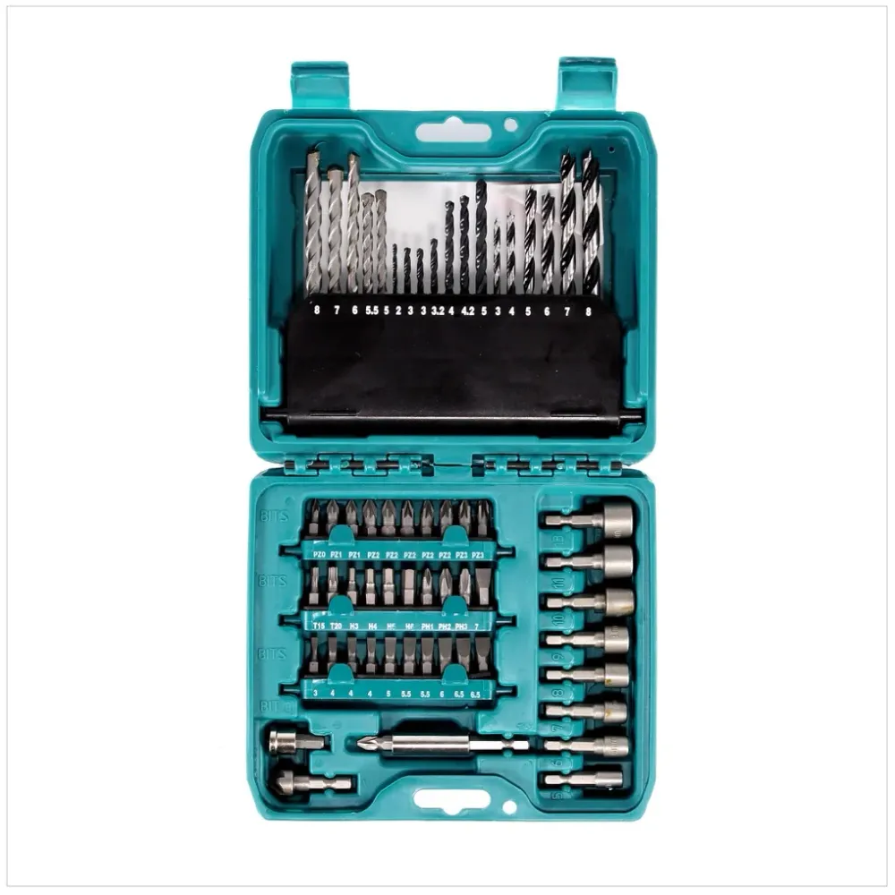 Makita P-90358 PRO Zestaw bitów i wierteł 60 elementów akcesoriów w praktycznym pudełku