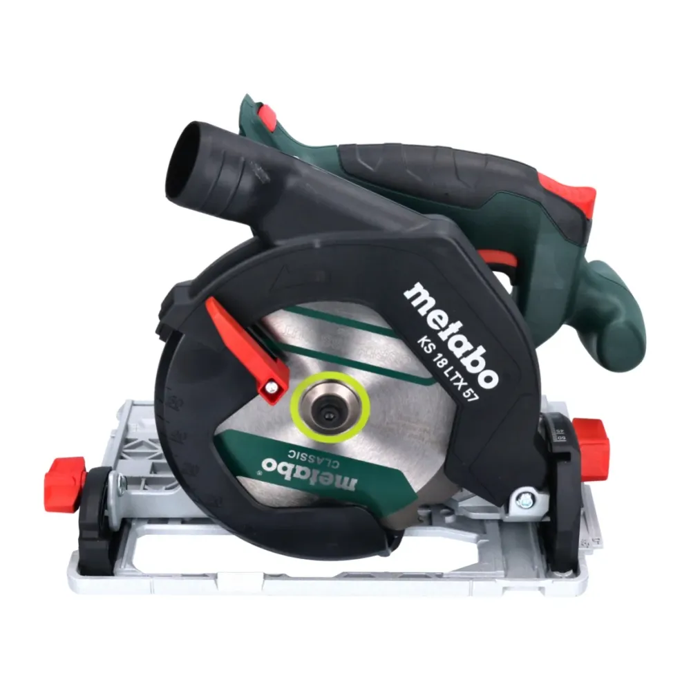 Akumulatorowa pilarka tarczowa Metabo KS 18 LTX 57 18 V 165 mm + 2x akumulator 10,0 Ah + ładowarka + metaBOX