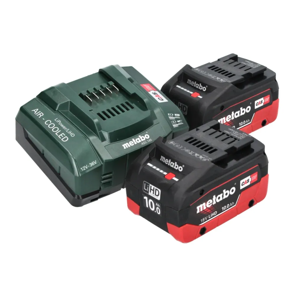 Akumulatorowa pilarka tarczowa Metabo KS 18 LTX 57 18 V 165 mm + 2x akumulator 10,0 Ah + ładowarka + metaBOX