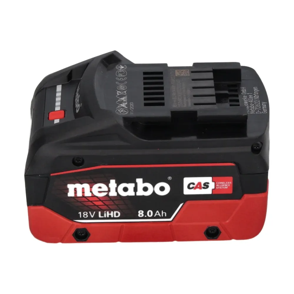 Akumulatorowa szlifierka kątowa Metabo W 18 L 9-125 18 V 125 mm + 1x akumulator 8,0 Ah + metaBOX - bez ładowarki