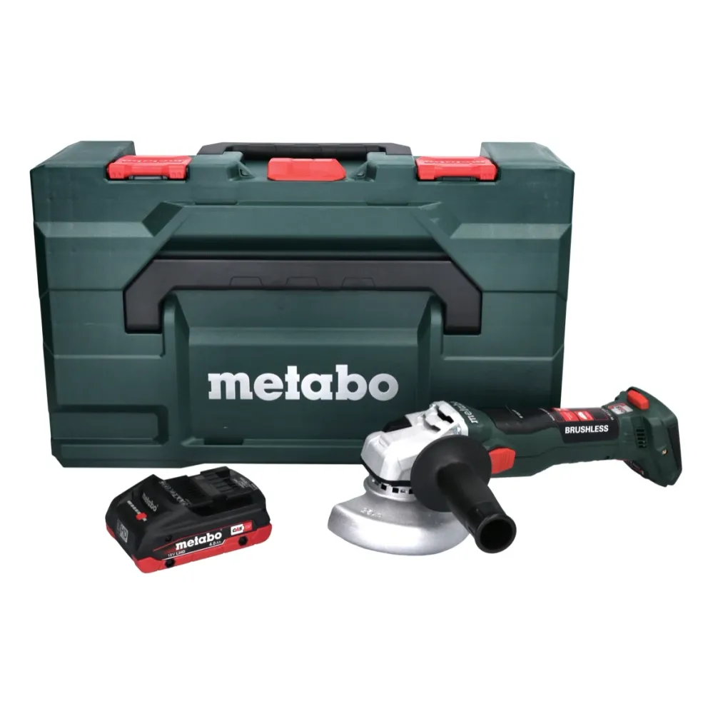 Metabo W 18 LT BL 11-125 Akumulatorowa szlifierka kątowa 18 V 125 mm bezszczotkowa + 1x akumulator 4,0 Ah + metaBOX - bez...