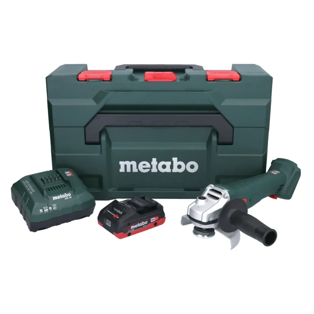 Metabo W 18 7-125 Akumulatorowa szlifierka kątowa 18 V 125 mm + 1x akumulator 4,0 Ah + ładowarka + metaBOX
