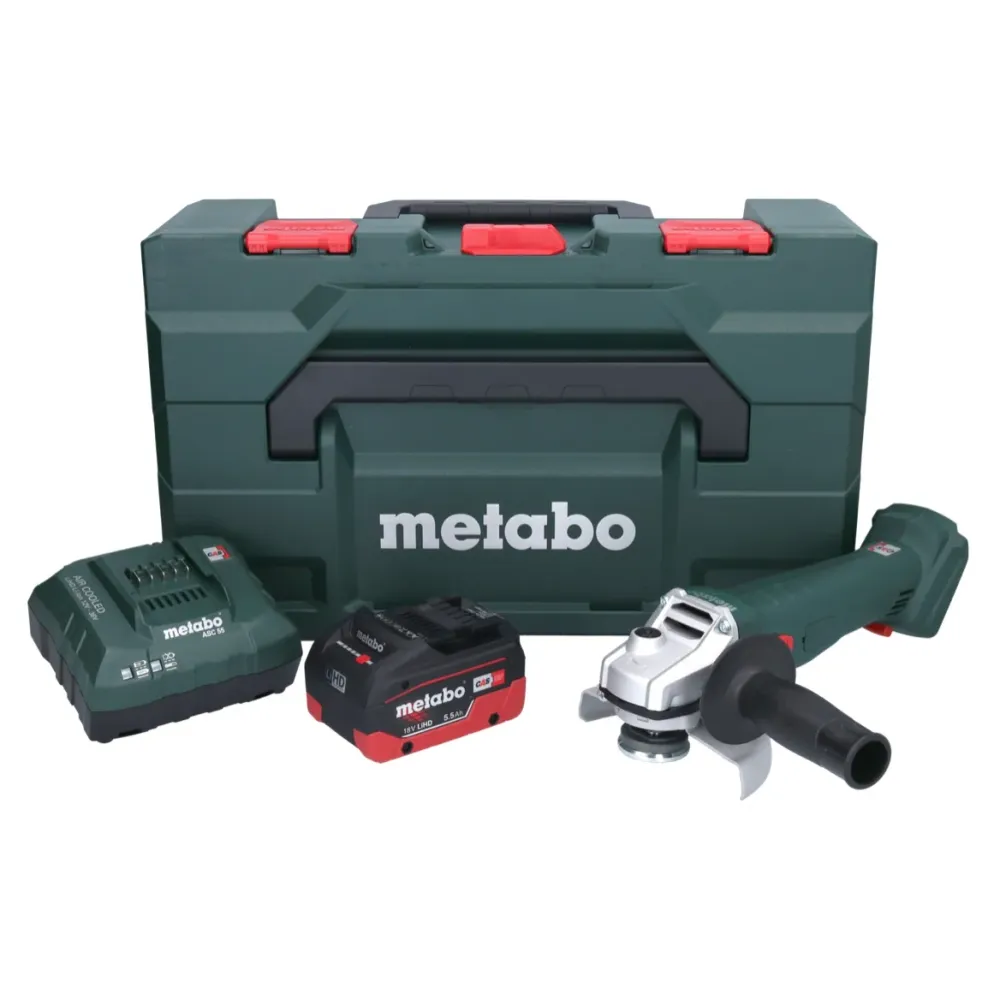 Metabo W 18 7-125 Akumulatorowa szlifierka kątowa 18 V 125 mm + 1x akumulator 5,5 Ah + ładowarka + metaBOX