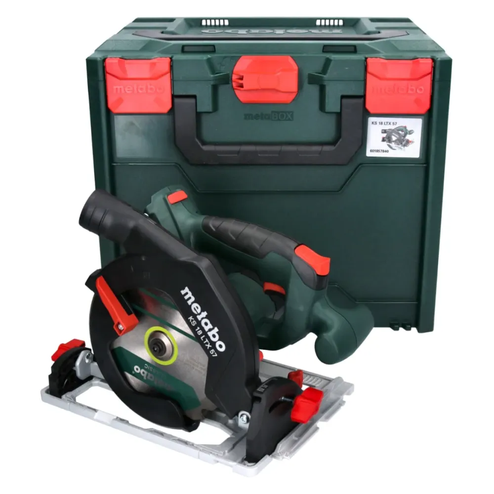 Metabo KS 18 LTX 57 akumulatorowa przenośna pilarka tarczowa 18V 165 x 20 mm + metaBOX ( 601857840 )