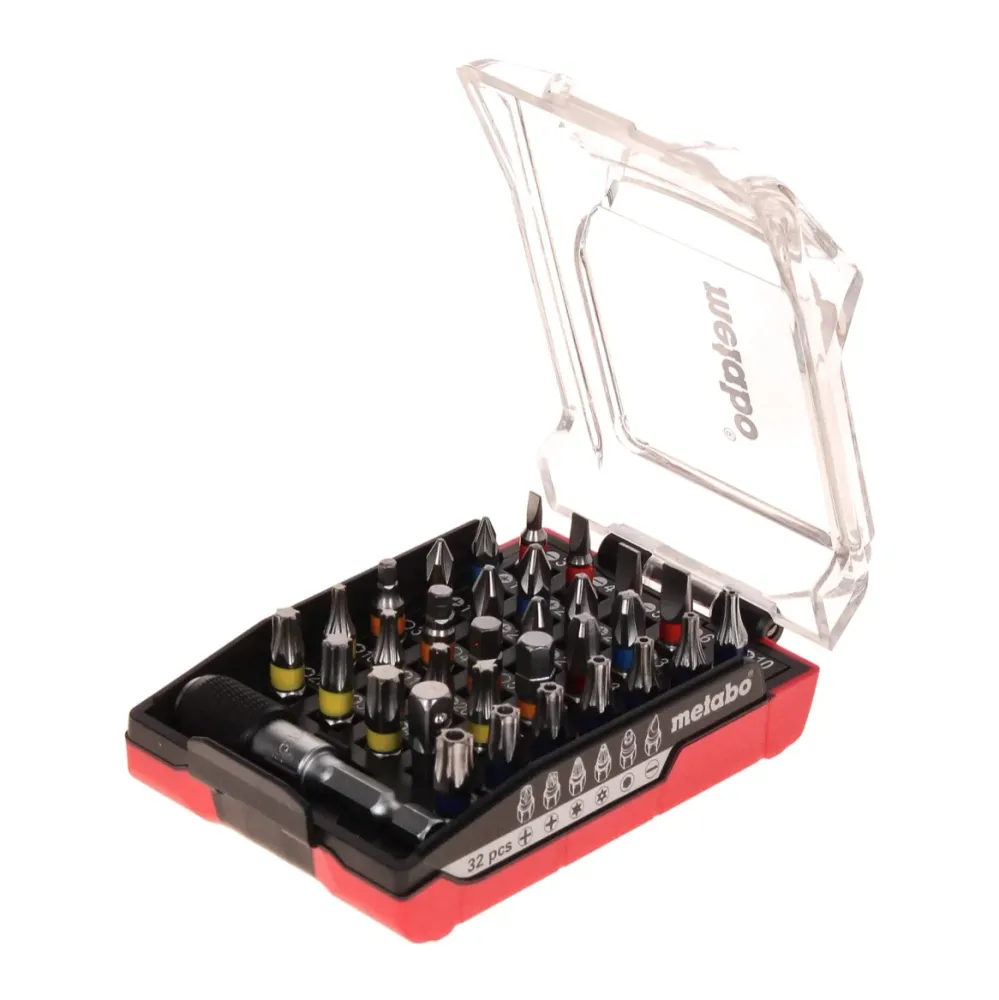 Metabo BS 18 LTX BL I Akumulatorowa wiertarko-wkrętarka 18 V 130 Nm bezszczotkowa + zestaw bitów 32 szt. + metaBOX - bez a...