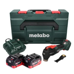 Metabo MT 18 LTX BL QSL akumulatorowe narzędzie wielofunkcyjne 18 V bezszczotkowe Starlock Plus + 2x akumulator 8,0 Ah + ł...