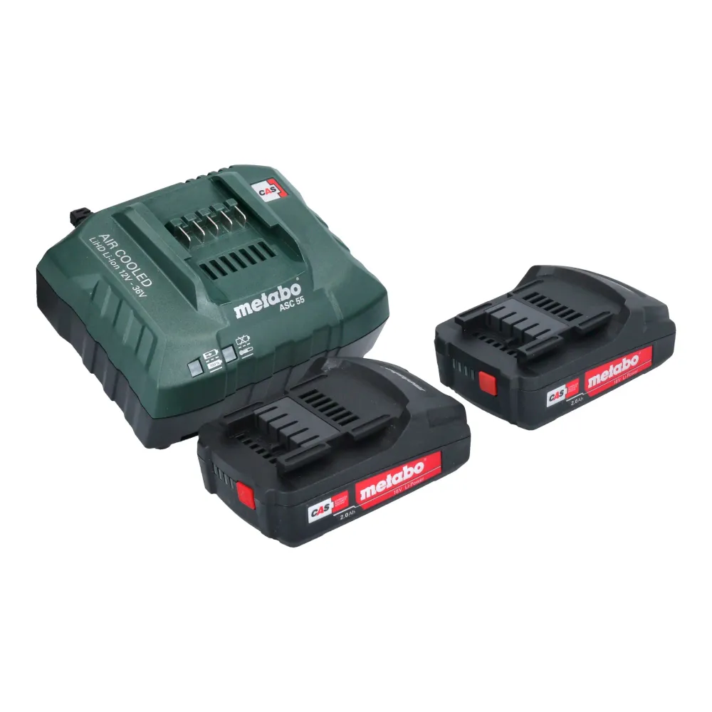 Metabo SSE 18 LTX Kompaktowa akumulatorowa pilarka szablasta 18 V 13 mm + 2x akumulator 2,0 Ah + ładowarka