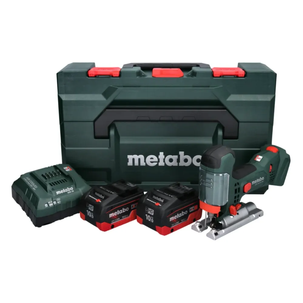 Wyrzynarka akumulatorowa Metabo STA 18 LTX 100 18 V + 2x akumulator 10,0 Ah + ładowarka + metaBOX