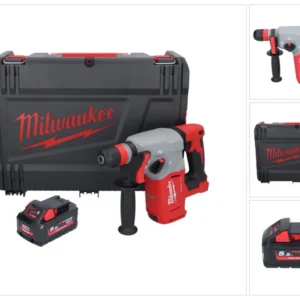 Milwaukee M18 BLHX-551X akumulatorowy młot udarowo-obrotowy 18 V 2,3 J bezszczotkowy + 1x akumulator 5,5 Ah + skrzynka HD...