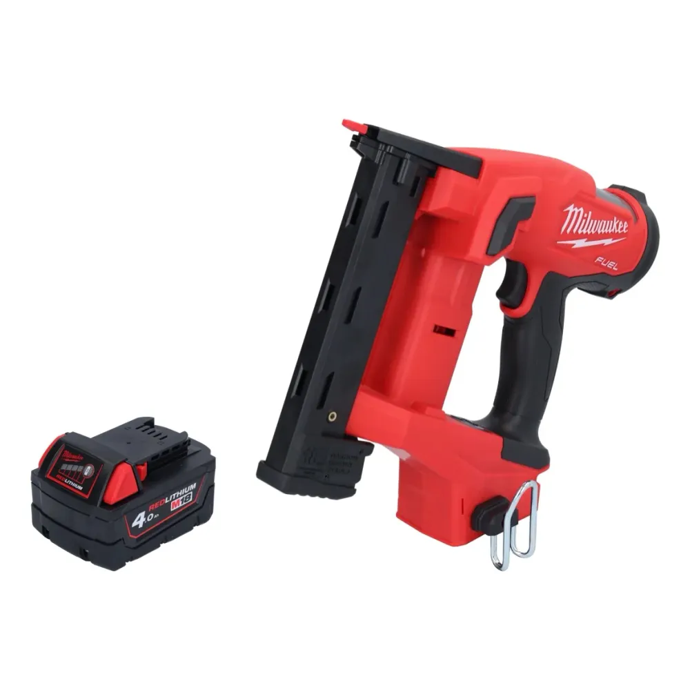 Milwaukee M18 FNCS18GS-401X zszywacz akumulatorowy 18 V 9,5 - 38 mm bezszczotkowy + 1x akumulator 4,0 Ah + HD Box - bez ła...