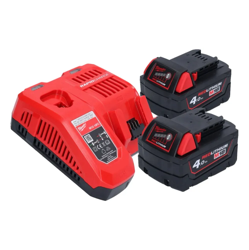 Milwaukee M18 FPD3-402 akumulatorowa wiertarko-wkrętarka udarowa 18 V 158 Nm bezszczotkowa + 2x akumulator 4,0 Ah + ładowarka