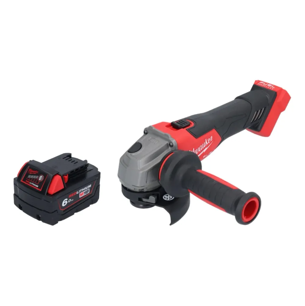 Milwaukee M18 FSAG115X-601 Akumulatorowa szlifierka kątowa 18 V 115 mm bezszczotkowa + 1x akumulator 6,0 Ah – bez ładowarki
