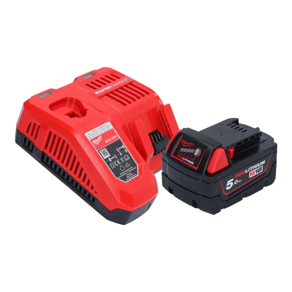 Milwaukee M18 ONEFLT-501X wkrętarka akumulatorowa 18 V 4,8 / 6,4 / 9,53 mm + 1x akumulator 5,0 Ah + ładowarka + pudełko HD