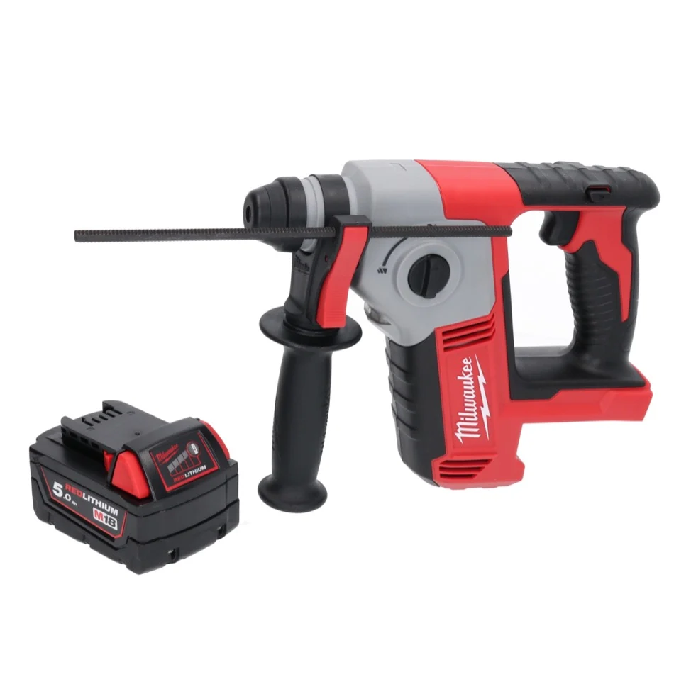 Milwaukee M18 BH-501 akumulatorowa wiertarko-wkrętarka 18 V 1,2 J SDS plus + 1x akumulator 5,0 Ah - bez ładowarki