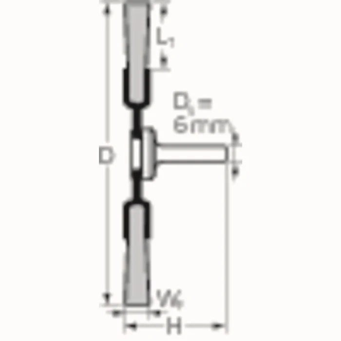 PFERD szczotka okrągł RBU INOX ( 8000433050 ) Ø 80 mm grubość drutu 0,15 mm