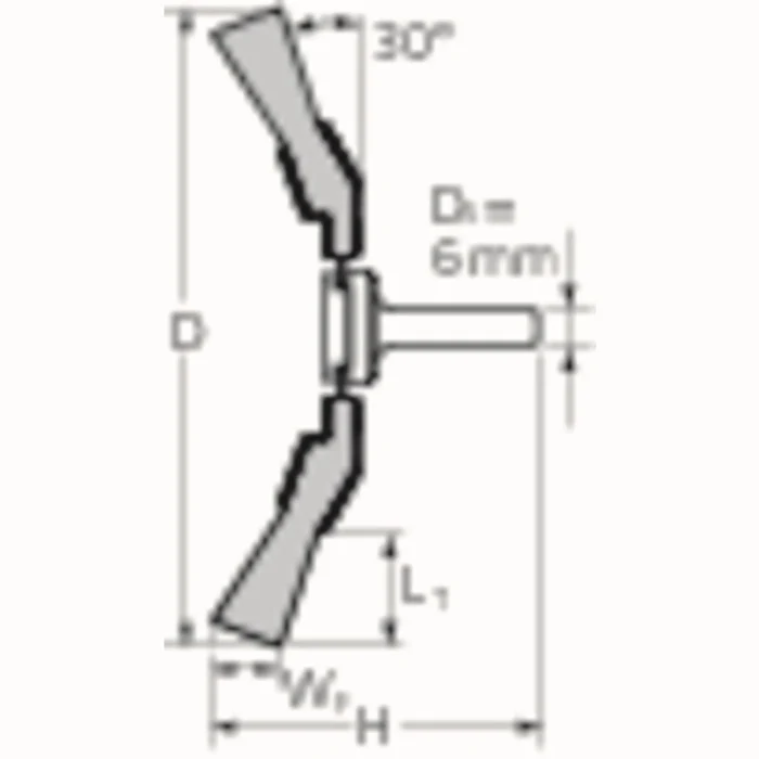 PFERD szczotka stożkowa KBU ST ( 8000431749 ) Ø 80 mm grubość drutu 0,3 mm 12000 min-¹