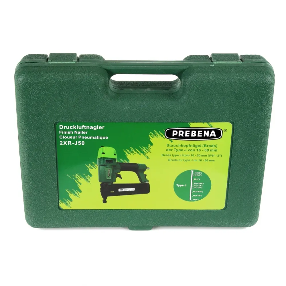 Gwoździarka pneumatyczna Prebena 2XR-J50 4,0 - 7,0 bar + walizka