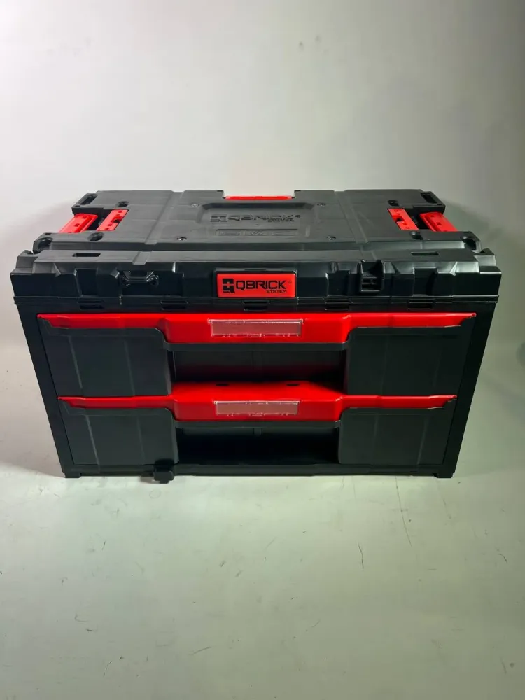 Qbrick System ONE Drawer 2 Toolbox 2.0 Skrzynka narzędziowa 587 x 380 x 340 mm 29 l z dwiema szufladami