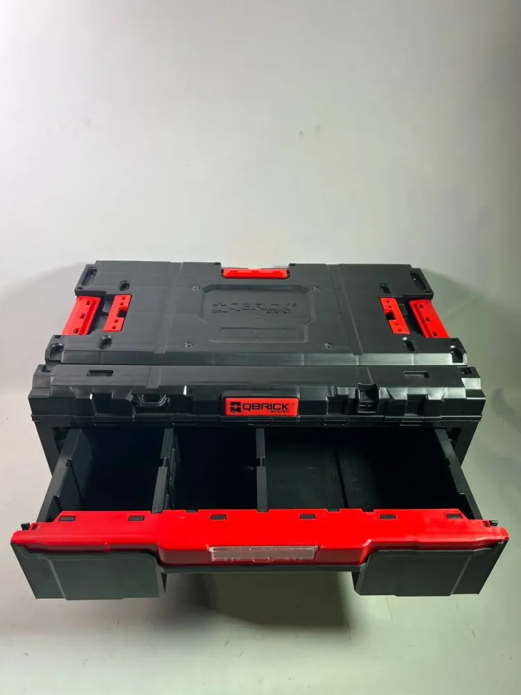 Qbrick System ONE Drawer 2 Toolbox 2.0 Skrzynka narzędziowa 587 x 380 x 340 mm 29 l z dwiema szufladami