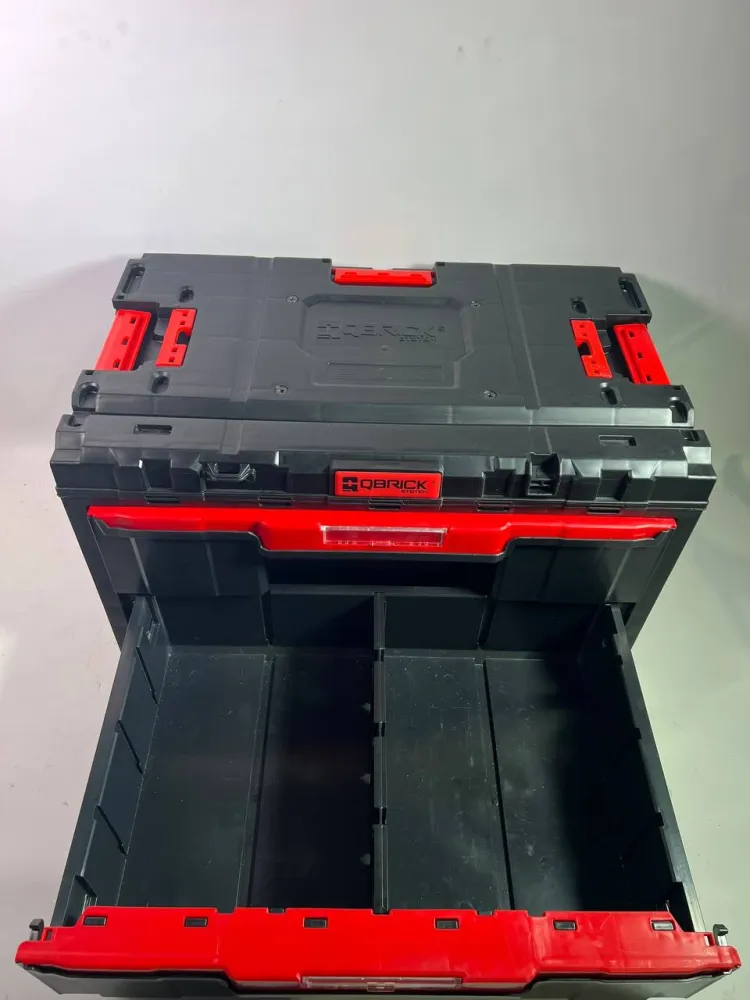 Qbrick System ONE Drawer 2 Toolbox 2.0 Skrzynka narzędziowa 587 x 380 x 340 mm 29 l z dwiema szufladami