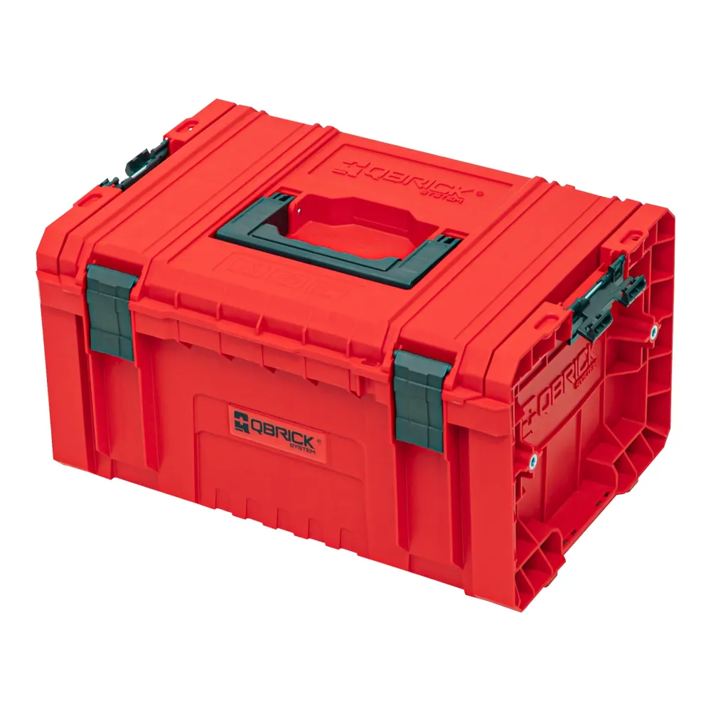 Qbrick System PRO Toolbox 2.0 RED ULTRA HD Niestandardowa walizka narzędziowa 450 x 260 x 240 mm 19 l z możliwością sztapl...