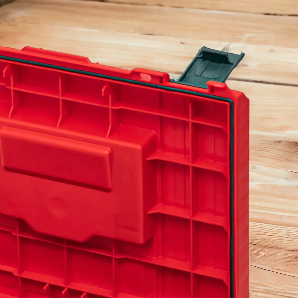 Qbrick System PRO Toolbox 2.0 RED ULTRA HD Niestandardowa walizka narzędziowa 450 x 260 x 240 mm 19 l z możliwością sztapl...