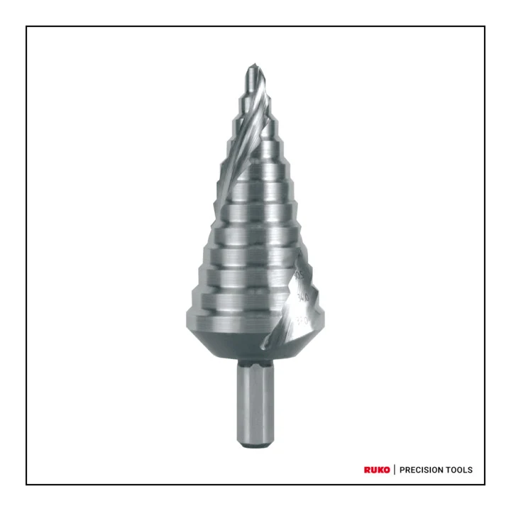 Zakres wiercenia wiertł stopniowego RUKO 6-37 mm ( 4000601716 )