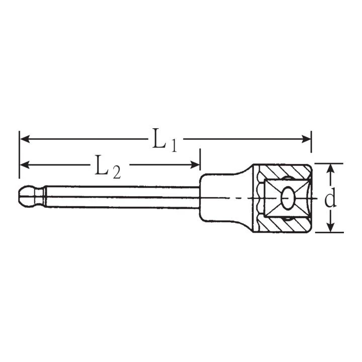 STAHLWILLE Gniazdo 54 KK 1/2 ″ gniazdo sześciokątne ( 4000826614 )