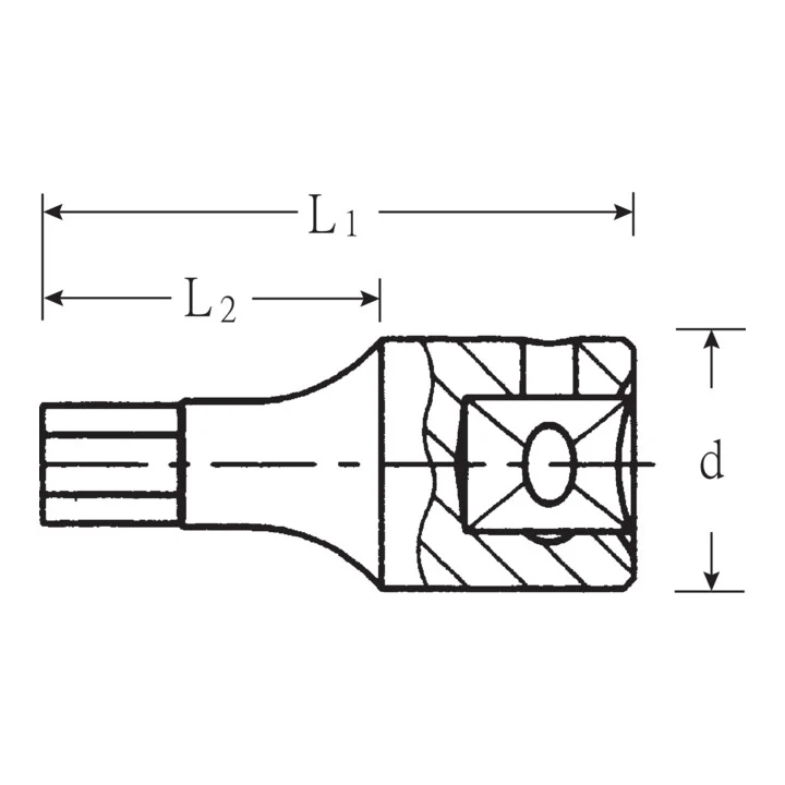 STAHLWILLE Gniazdo 44 K 1/4 ″ sześciokątne ( 4000826255 )