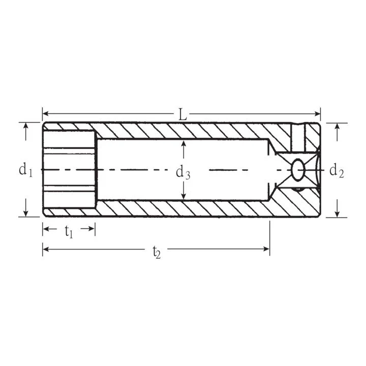 STAHLWILLE Gniazdo 40 L 1/4 ″ sześciokątne, długie ( 4000826227 )