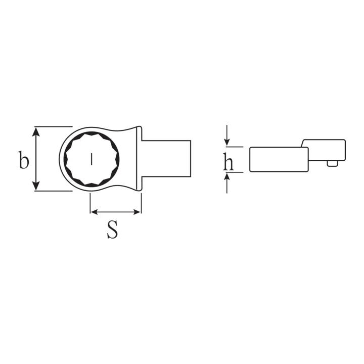 STAHLWILLE narzędzie do zakładania pierścieni 732/40 13 szerokość klucza 13 mm 14 x 18 mm ( 4000826542 )