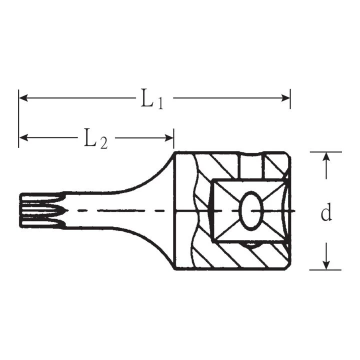 STAHLWILLE Socket 44 KTX 1/4 ″ TX ( 4000826239 )