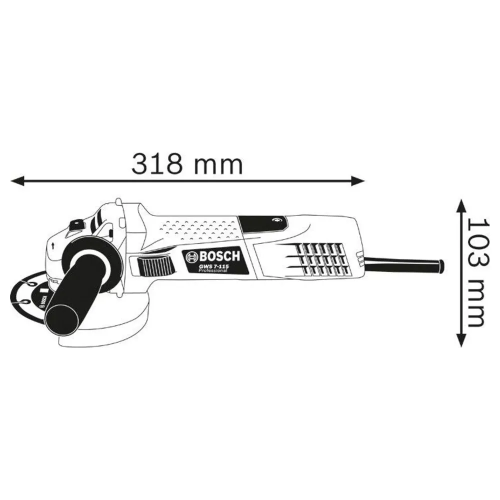 Szlifierka kątowa Bosch GWS 7-115 PRO 720W