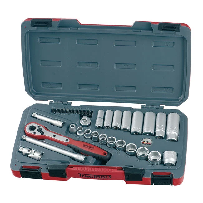 Teng Tools Zestaw kluczy nasadowych 3/8" w rozmiarach amerykańskich