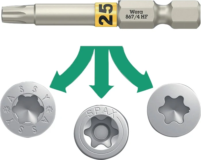 Wera Bit 867 TORX(R) HF ( 8002899422 ) 1/4 ″ TX 25 Długość 50 mm