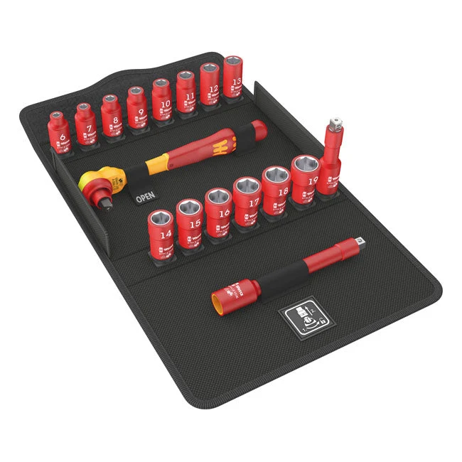 Wera Zestaw grzechotek Zyklop 3/8" z napędem VDE w rozmiarach metrycznych
