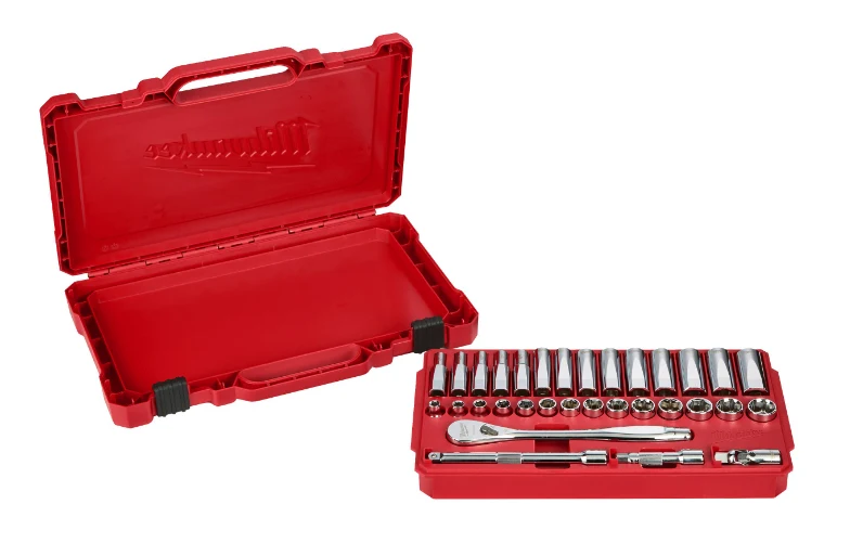 Zestaw nasadek z grzechotką typ metr. 32 szt. 3/8” | 4932464945